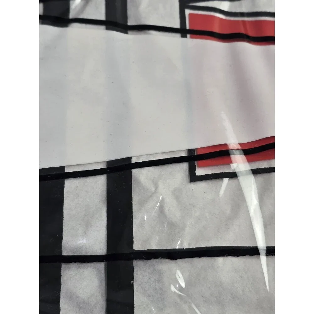 Vintage Shower Curtain New Backgammon USA Made Come Play With Me Original Box